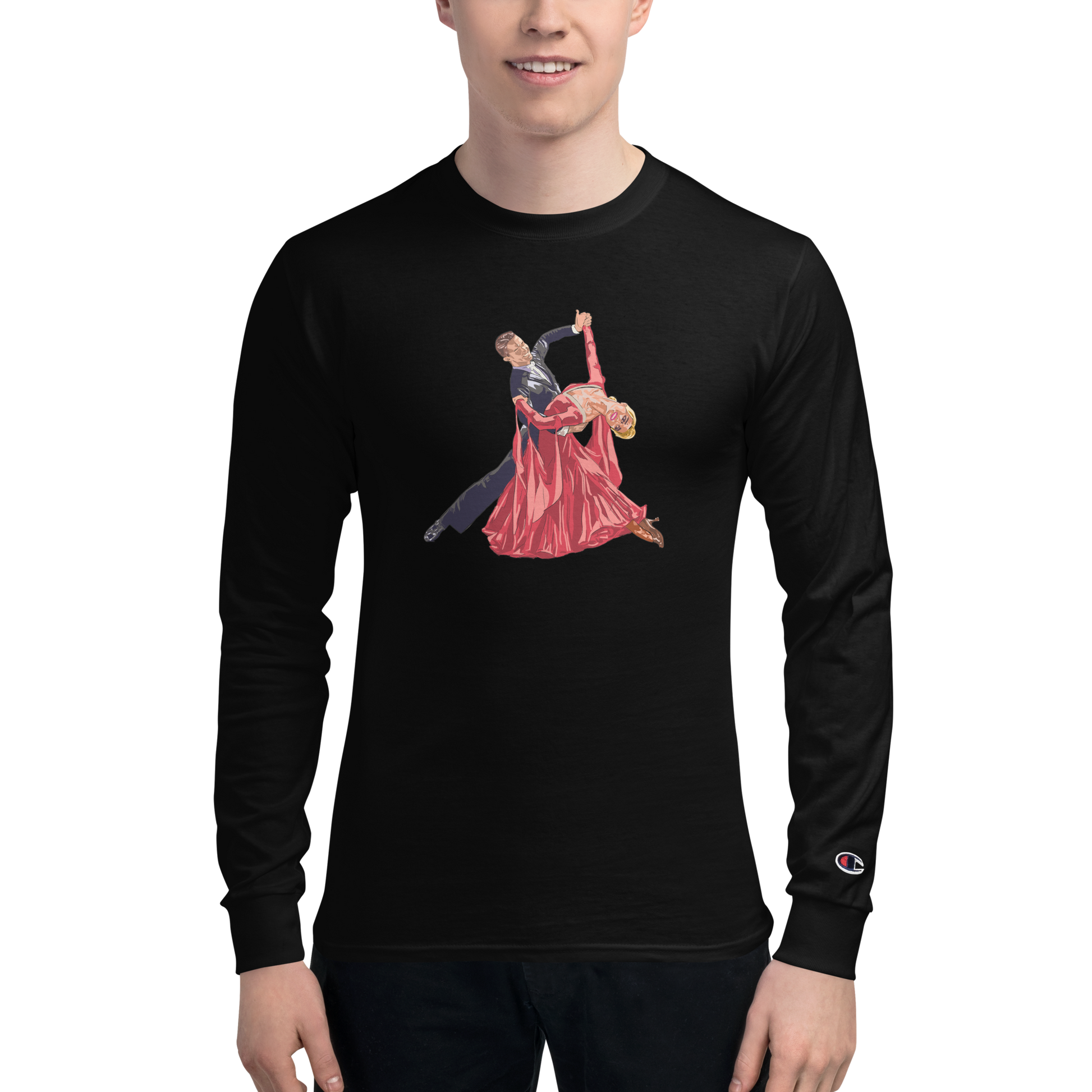Red Throwaway Oversway - Men's Champion Long Sleeve Shirt