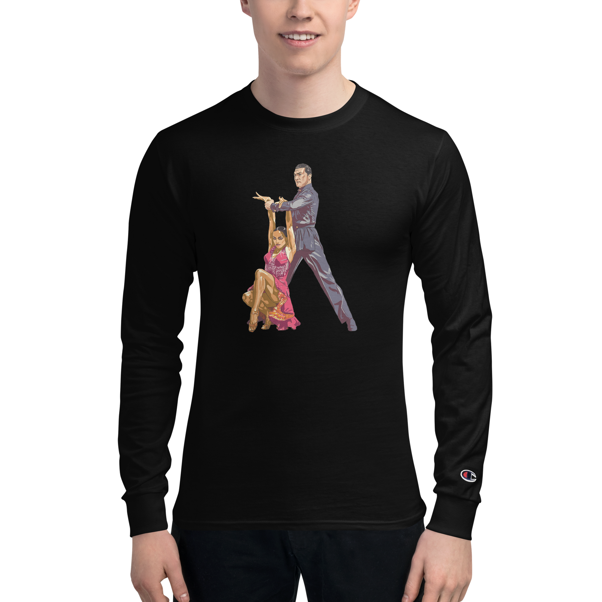 Latin Lady Hanging 1 - Men's Champion Long Sleeve Shirt