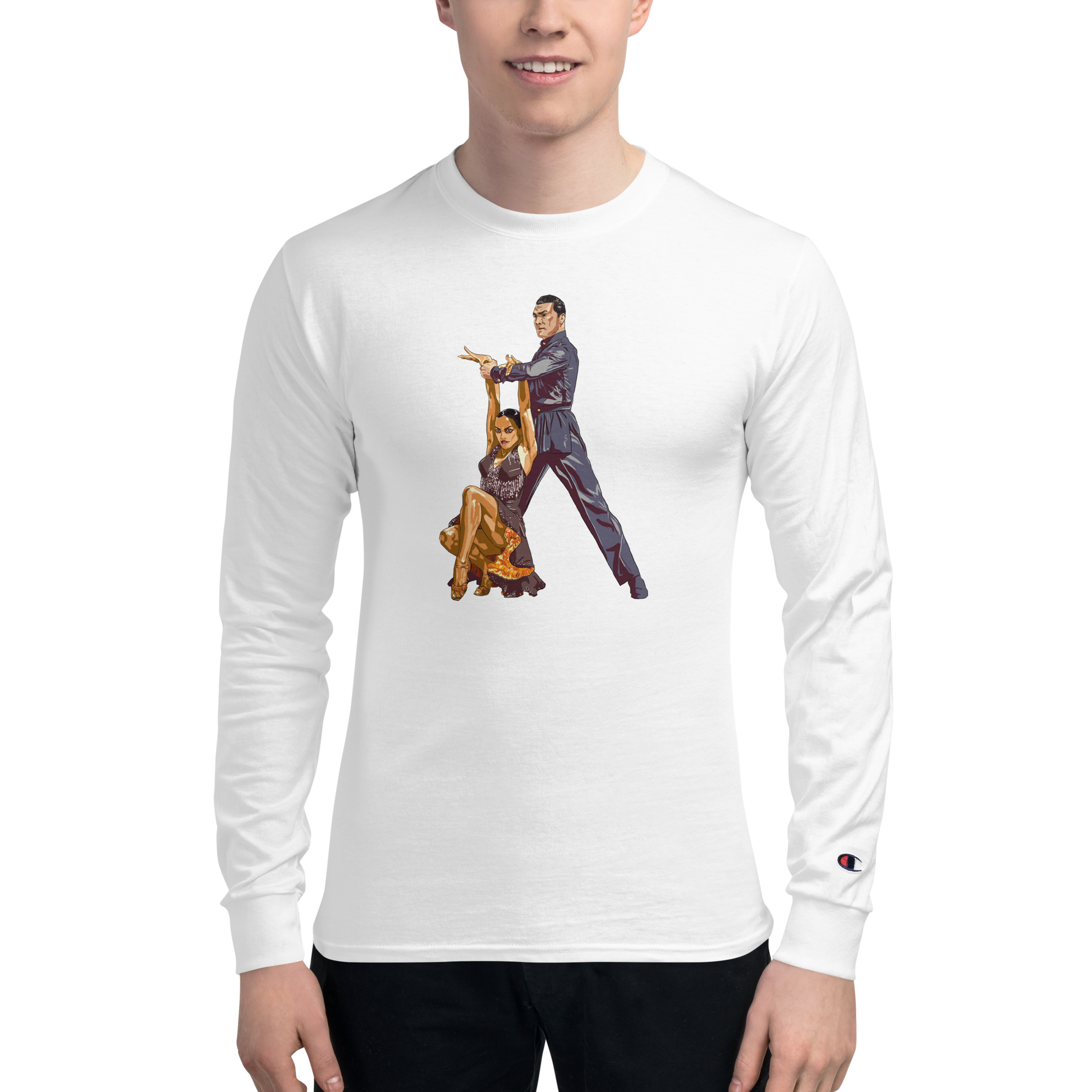 Latin Lady Hanging 2 - Men's Champion Long Sleeve Shirt