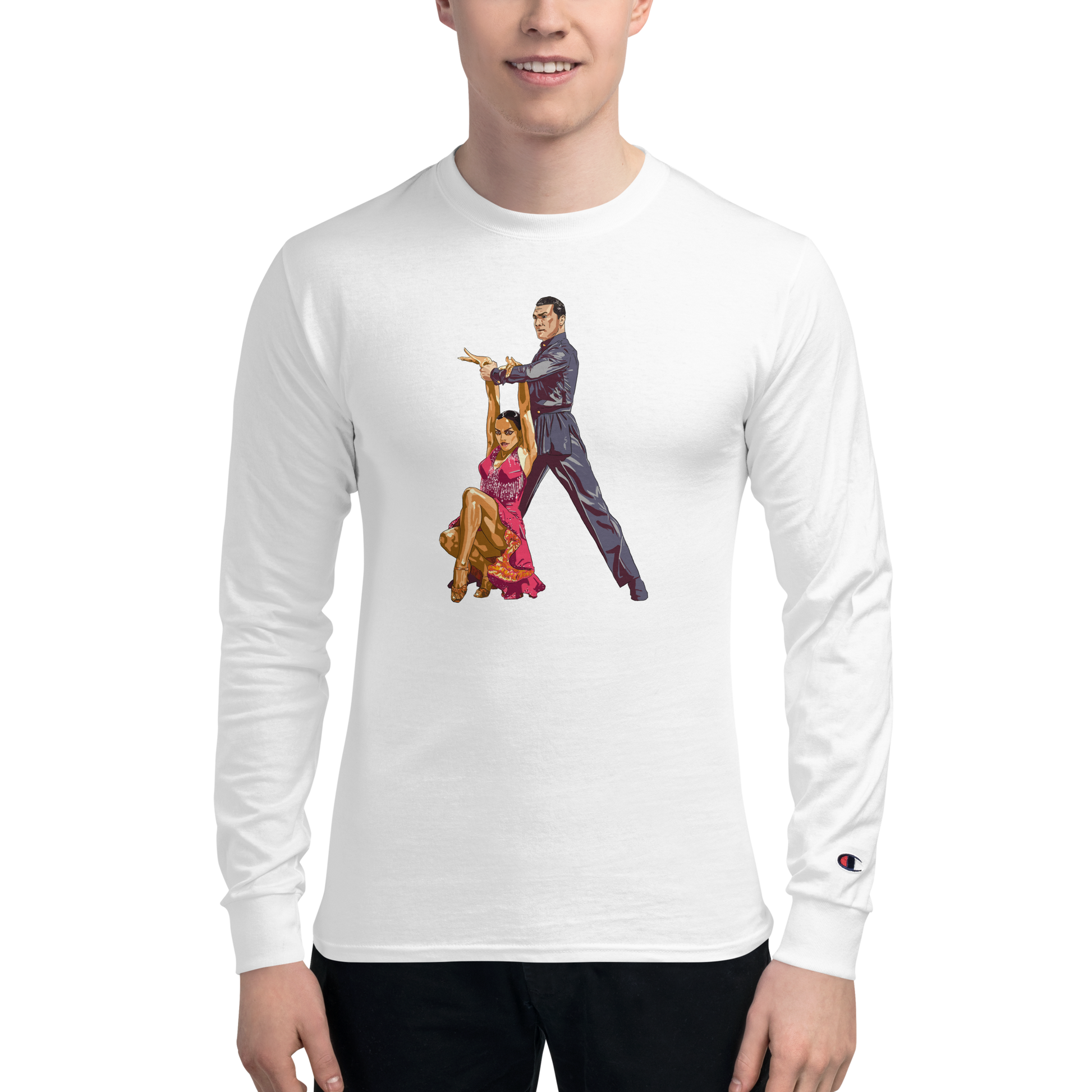 Latin Lady Hanging 1 - Men's Champion Long Sleeve Shirt