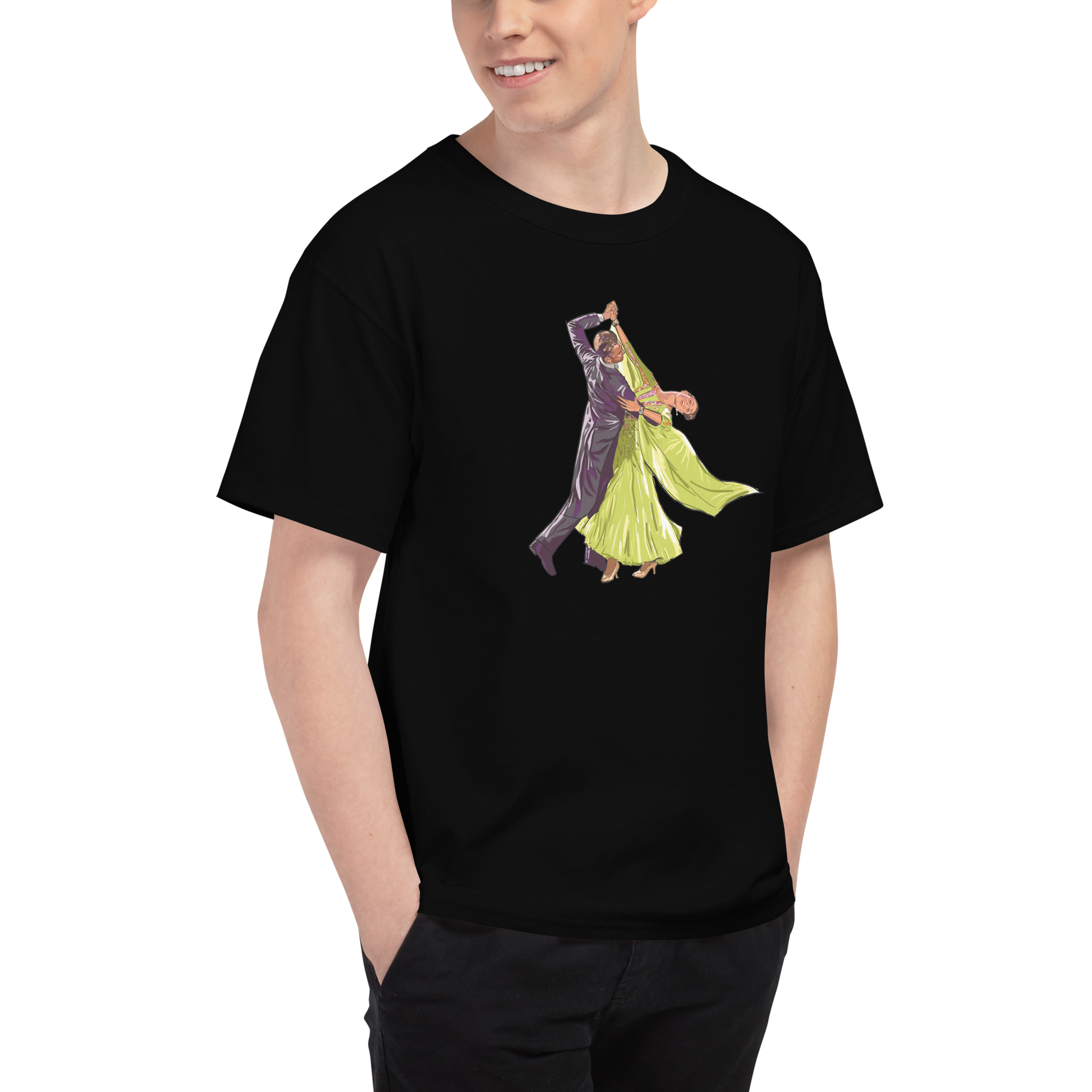 Reverse wave (green dress) Men's Champion T-Shirt