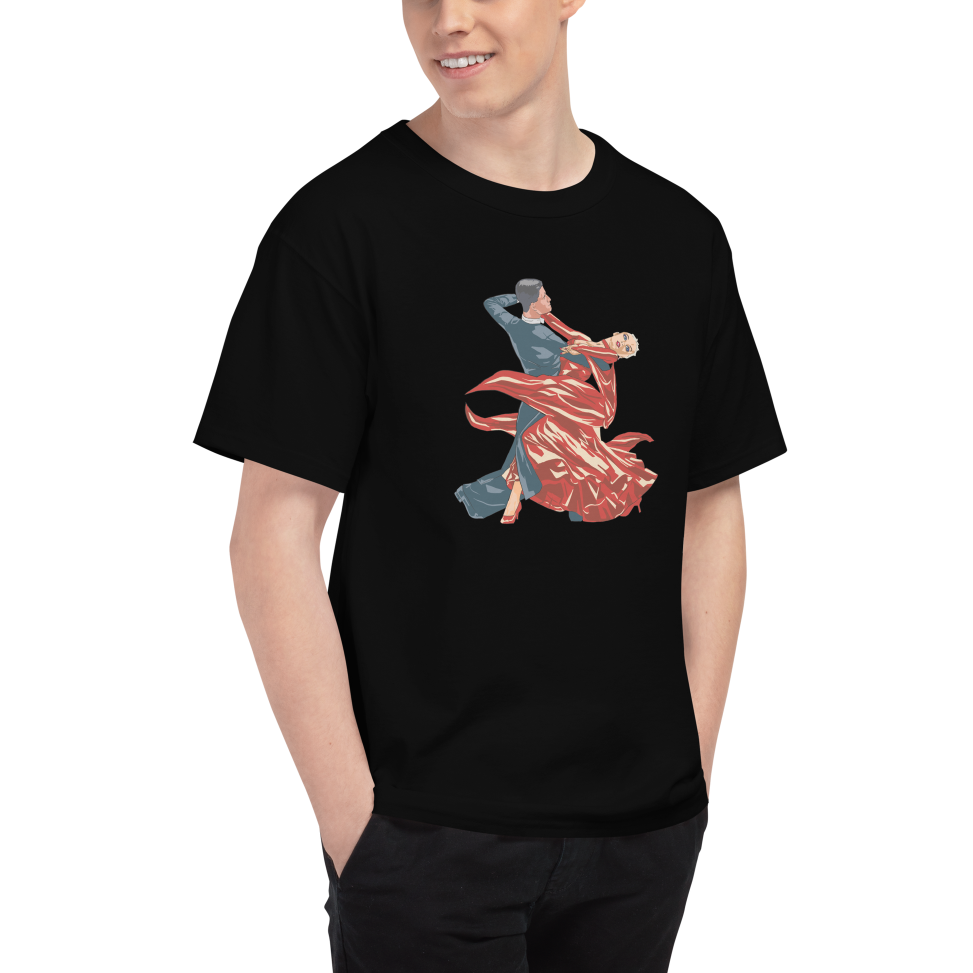Red Contracheck - Men's Champion T-Shirt