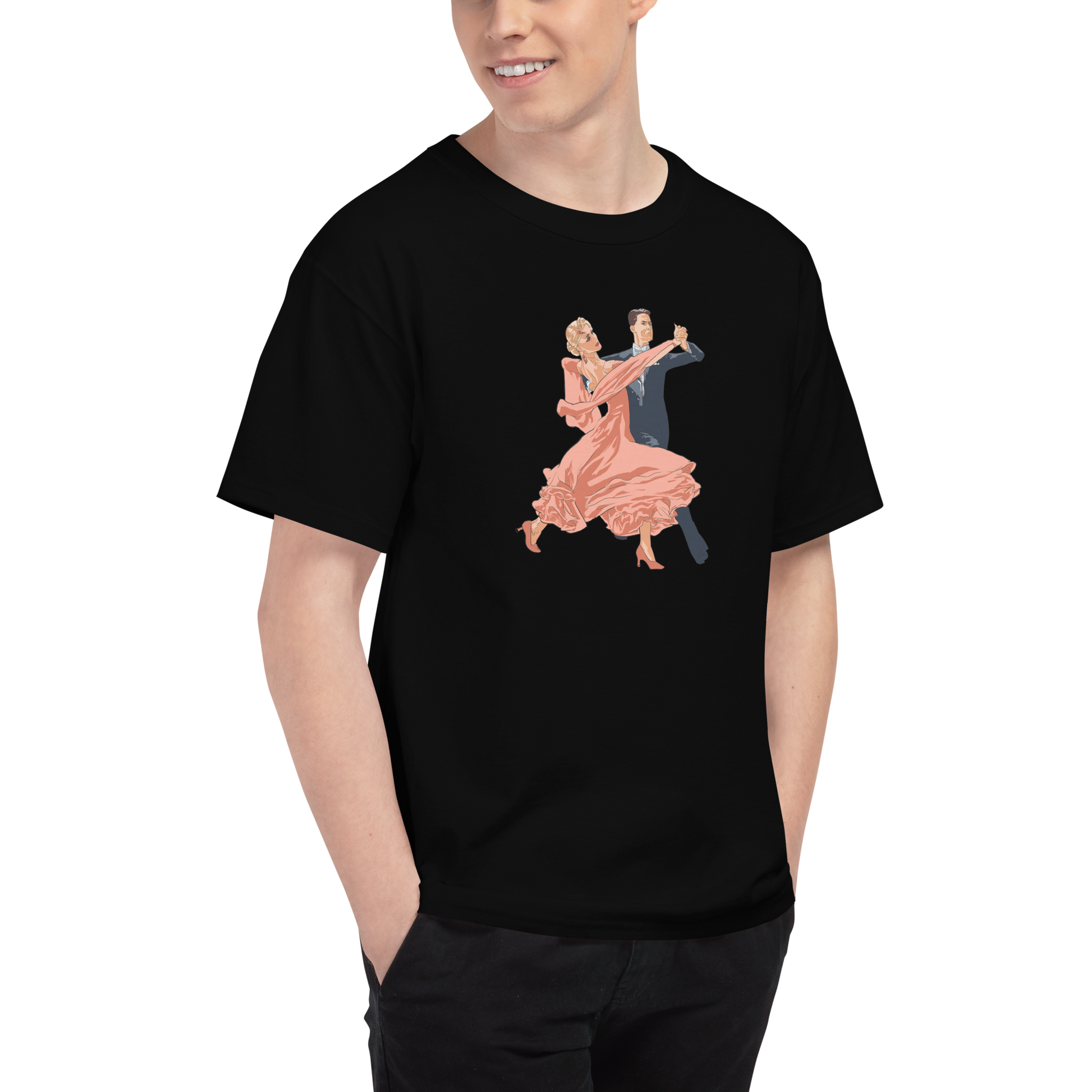 Prominade Tango Orange Dress - Men's Champion T-Shirt