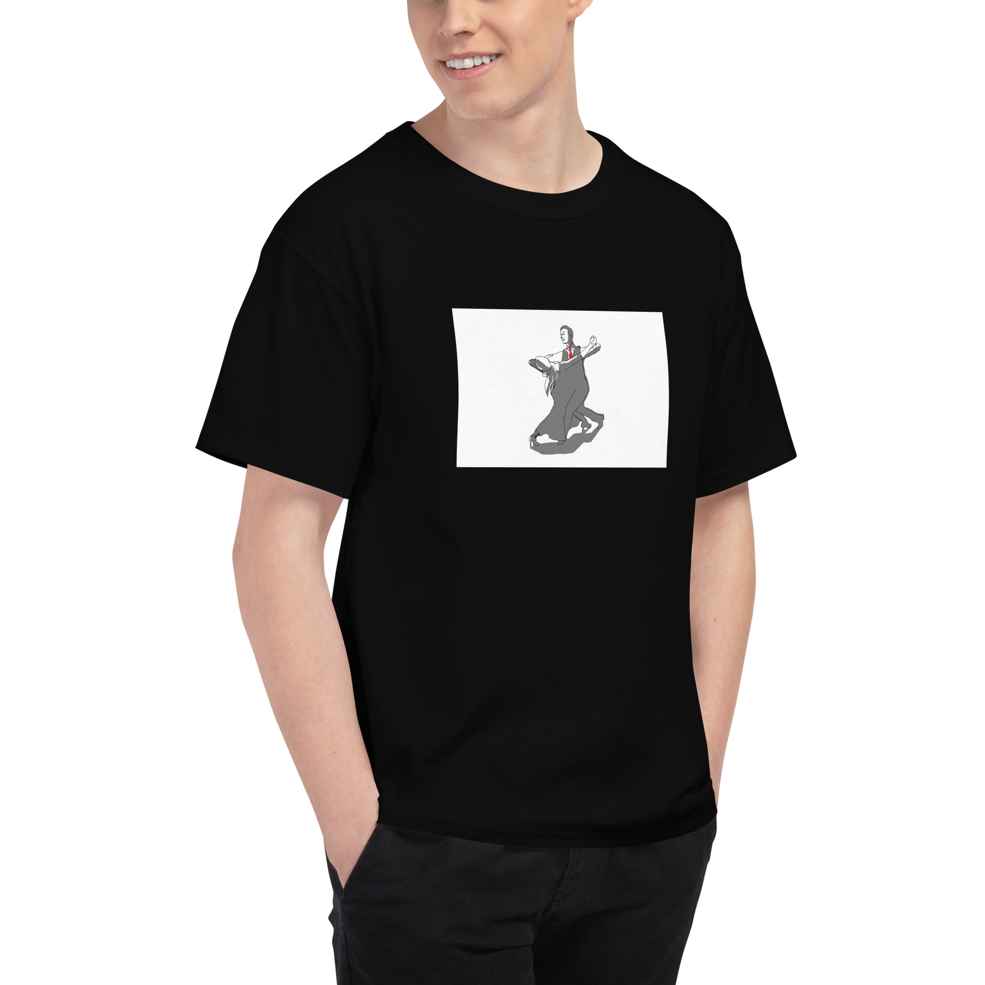 Simple Contra Check T-Shirt - Men's Champion T-Shirt