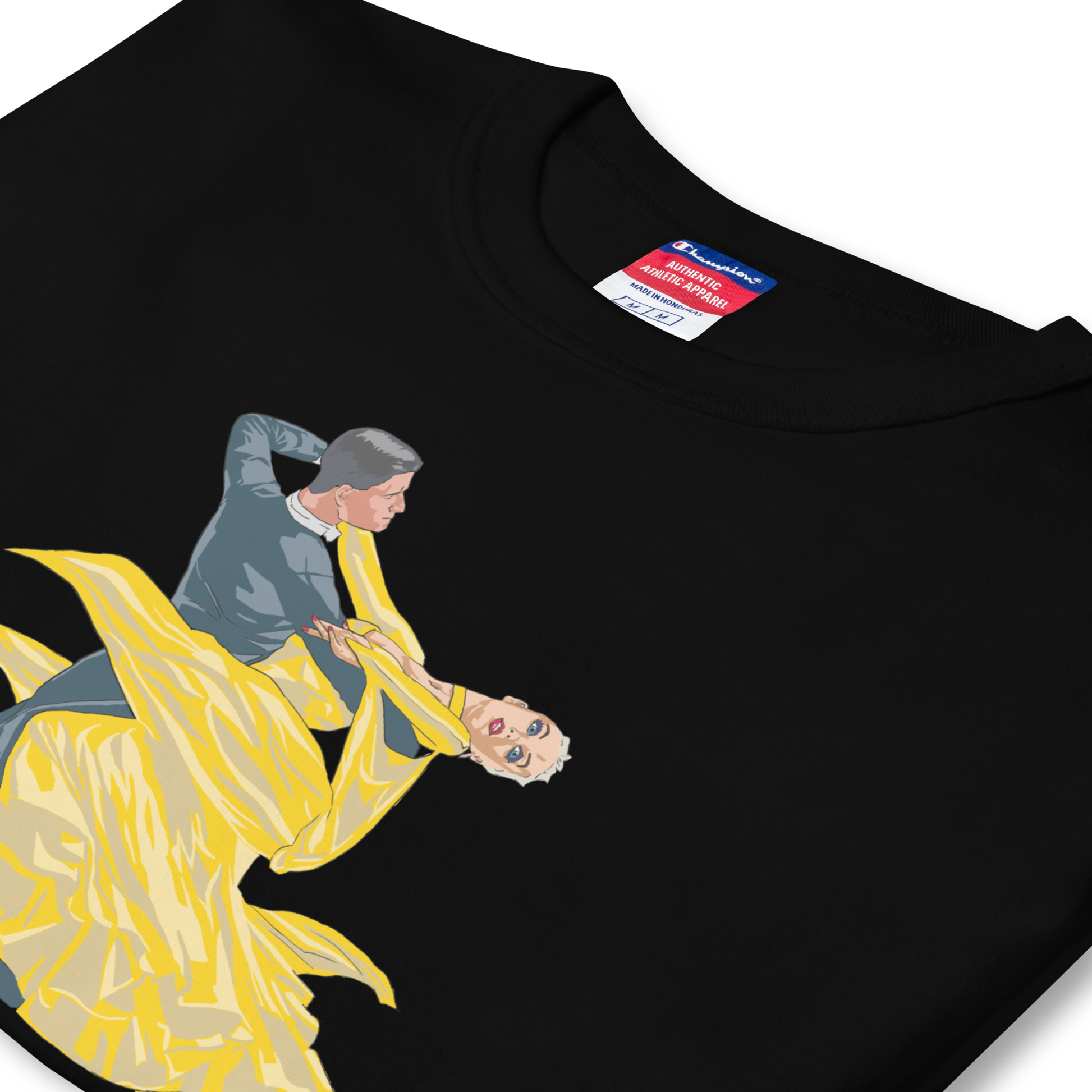 Yellow Contracheck - Men's Champion T-Shirt