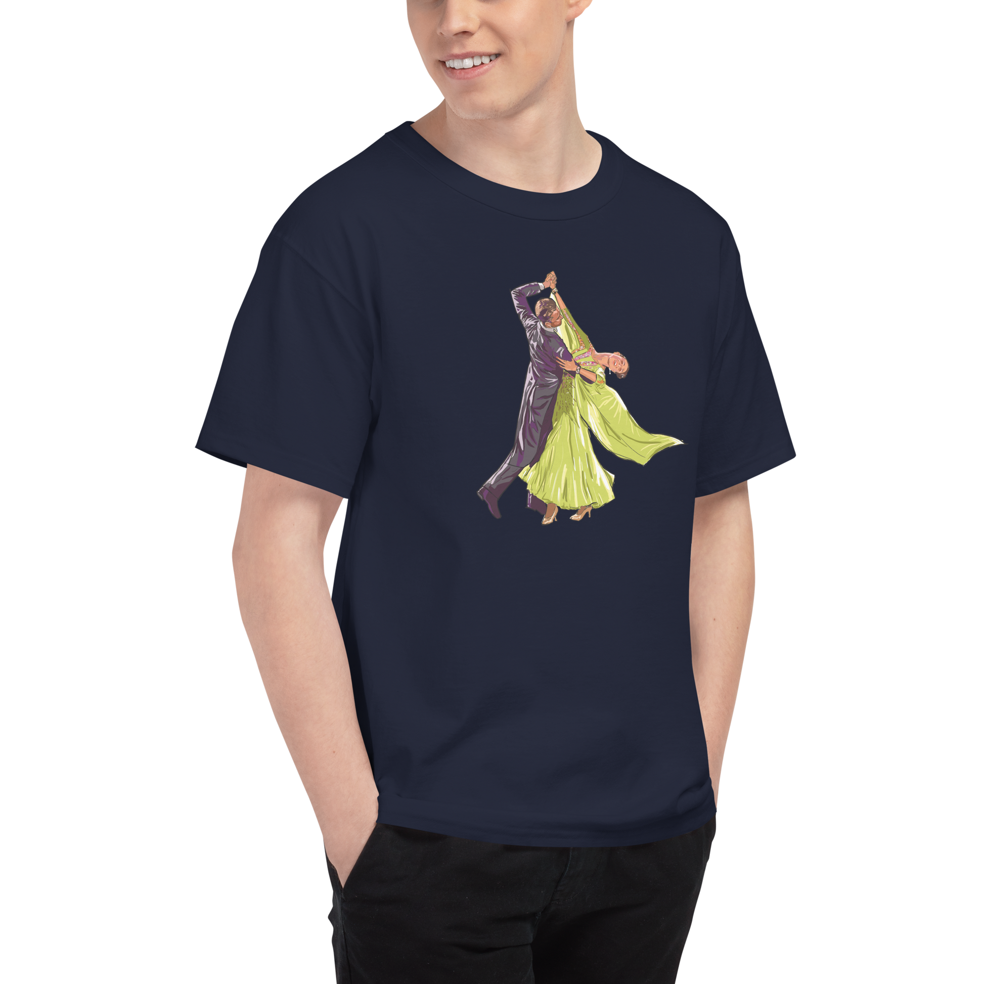 Reverse wave (green dress) Men's Champion T-Shirt