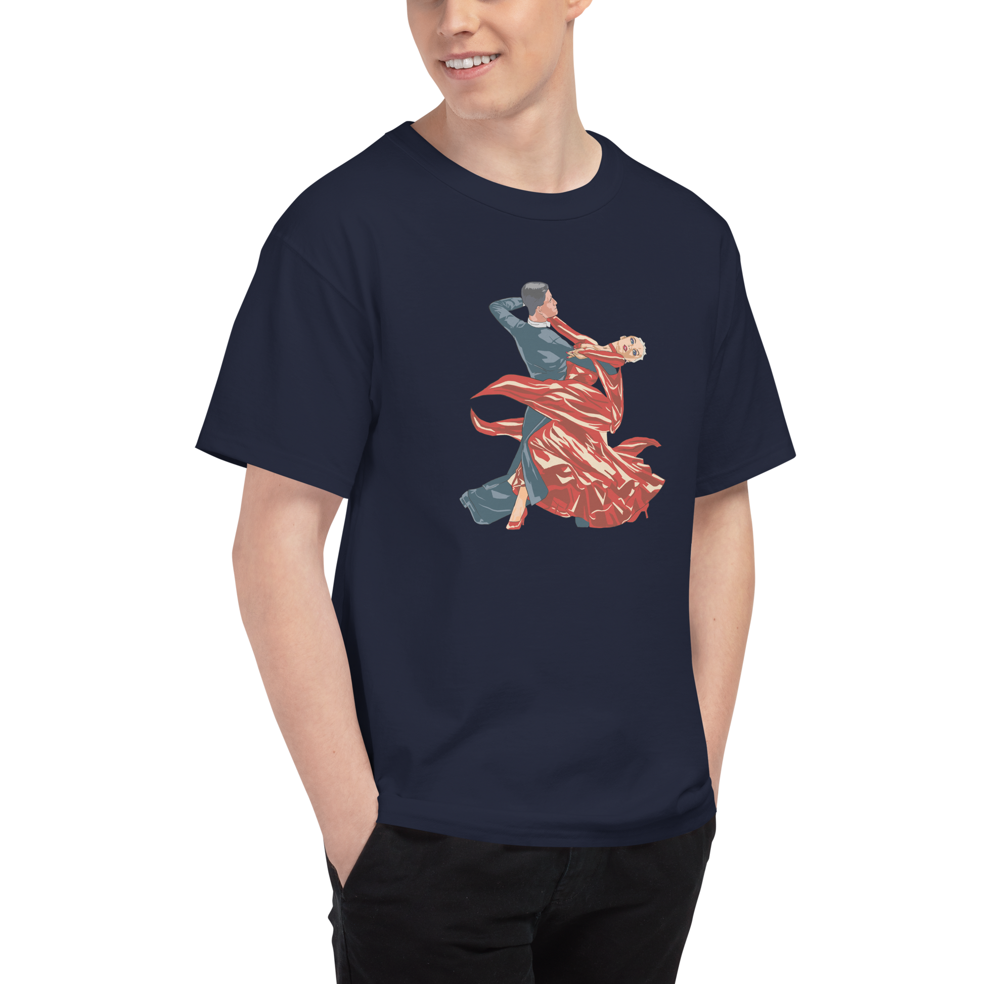 Red Contracheck - Men's Champion T-Shirt