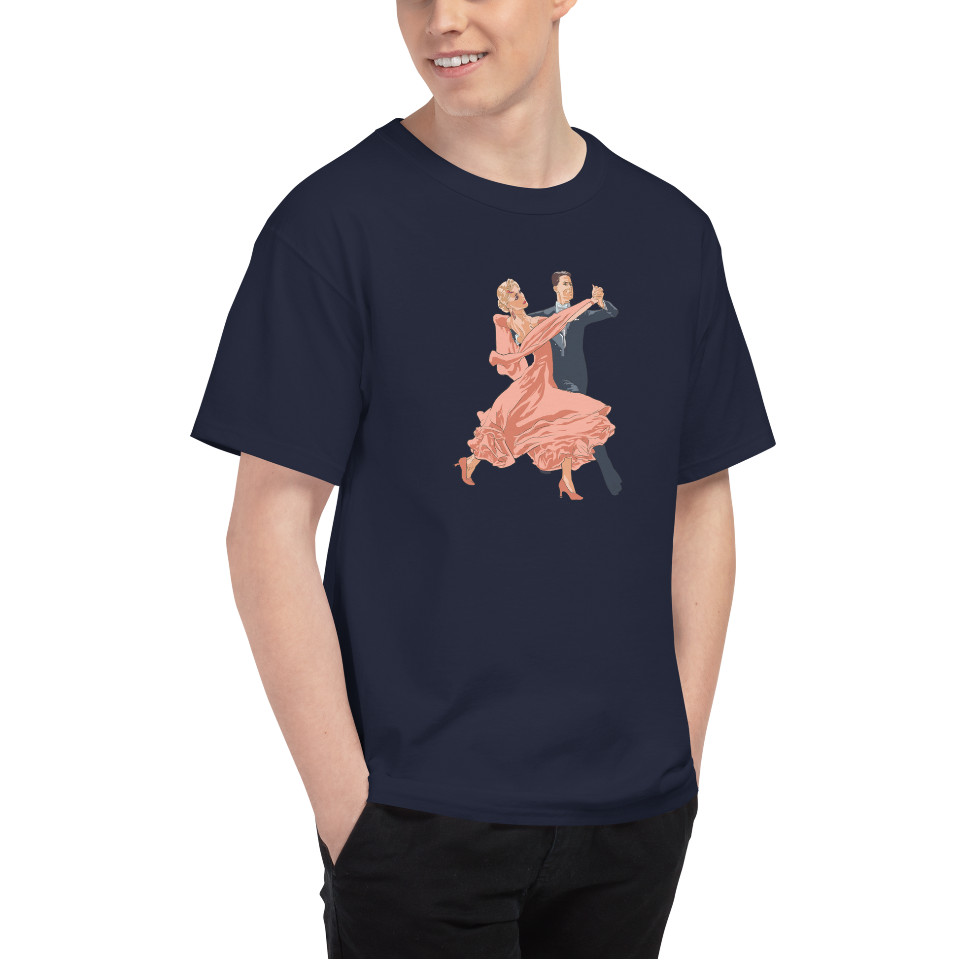 Prominade Tango Orange Dress - Men's Champion T-Shirt