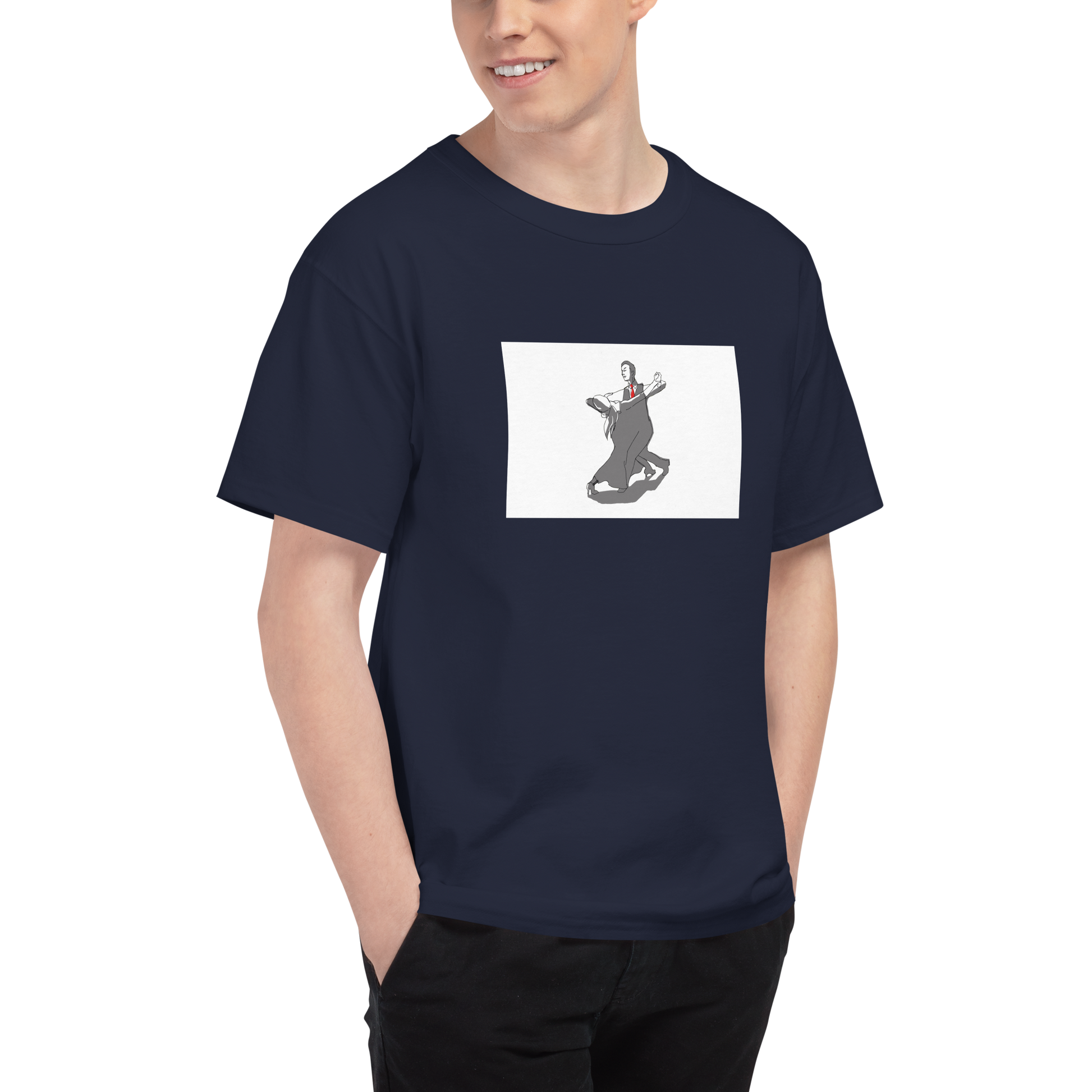 Simple Contra Check T-Shirt - Men's Champion T-Shirt