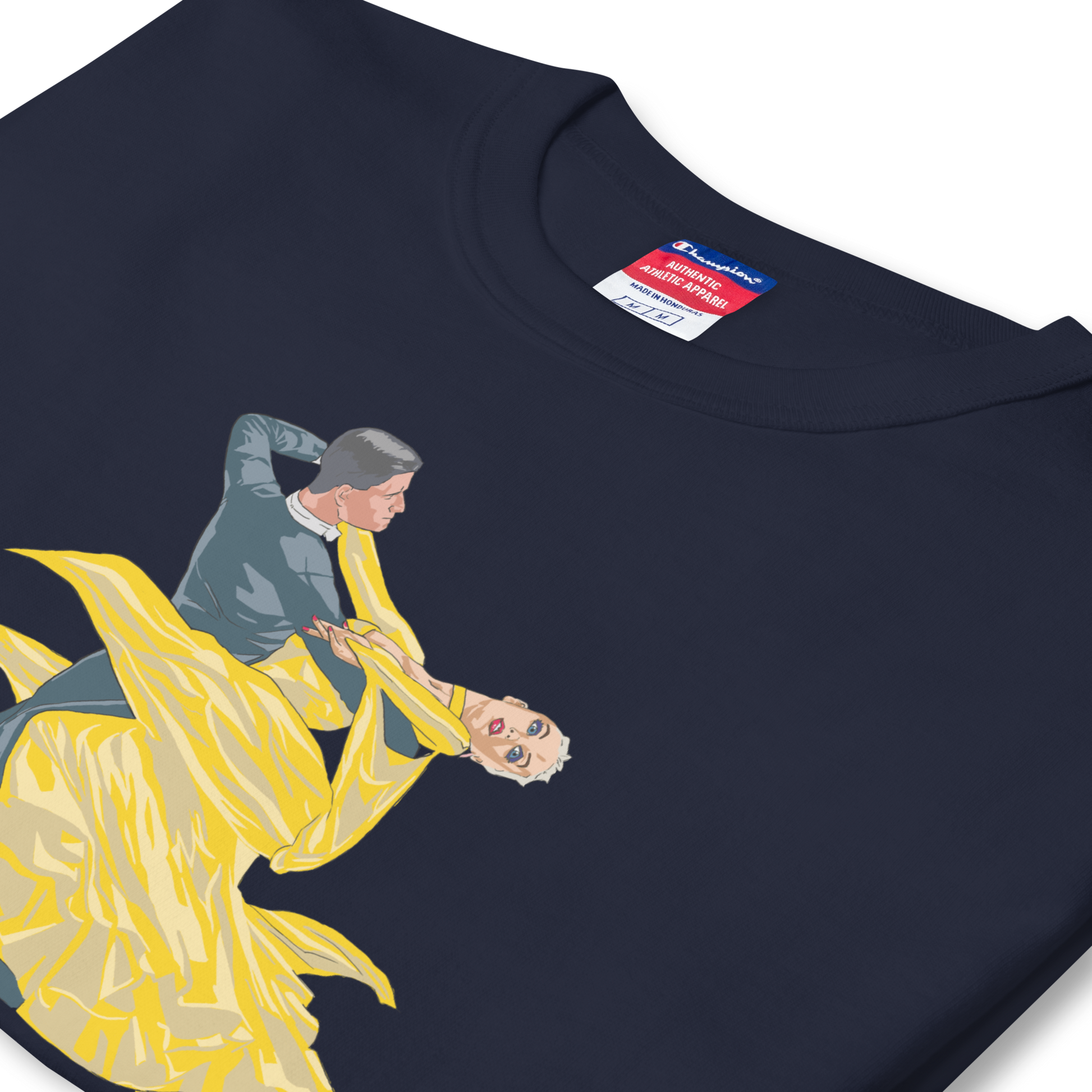 Yellow Contracheck - Men's Champion T-Shirt