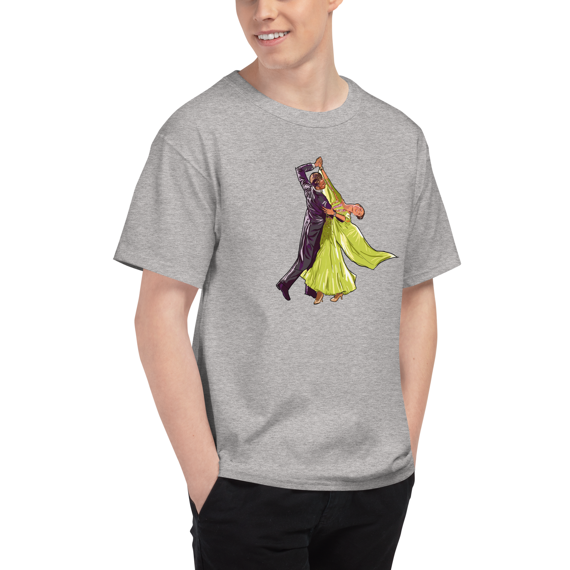Reverse wave (green dress) Men's Champion T-Shirt