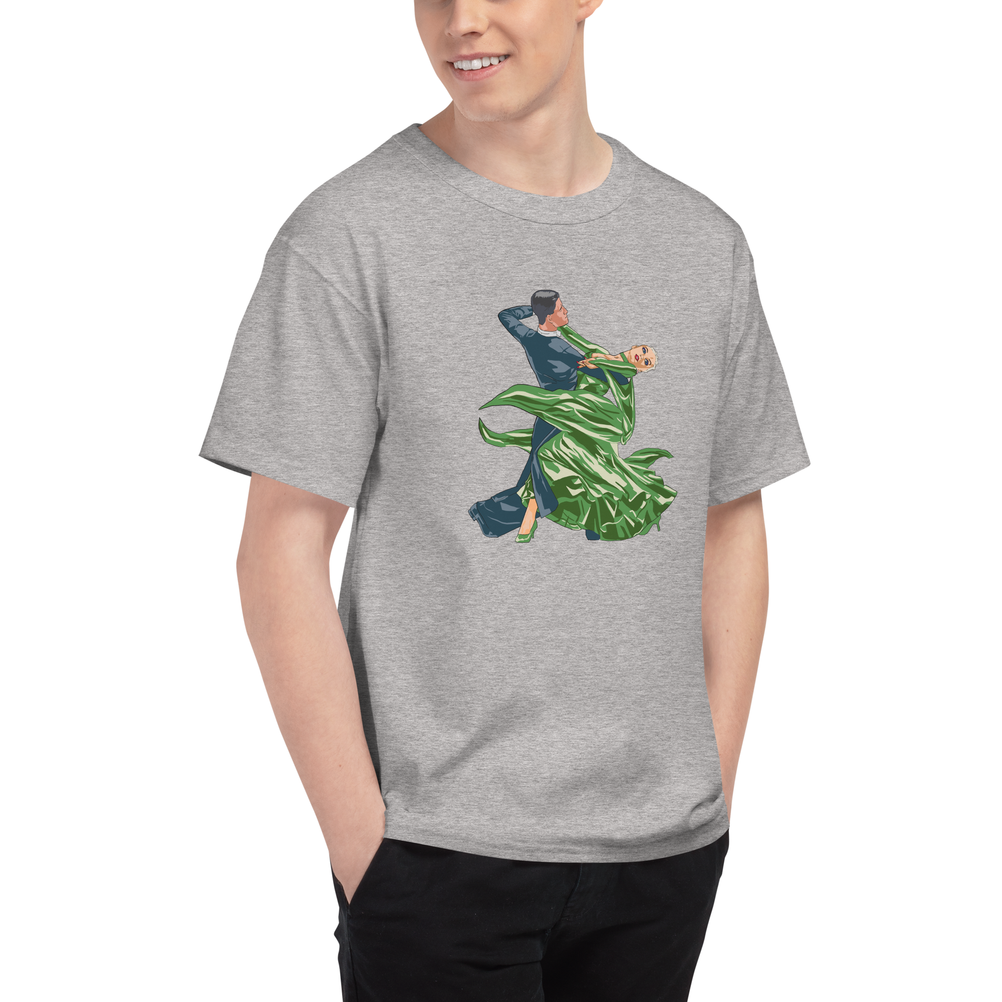 Green Contracheck - Men's Champion T-Shirt