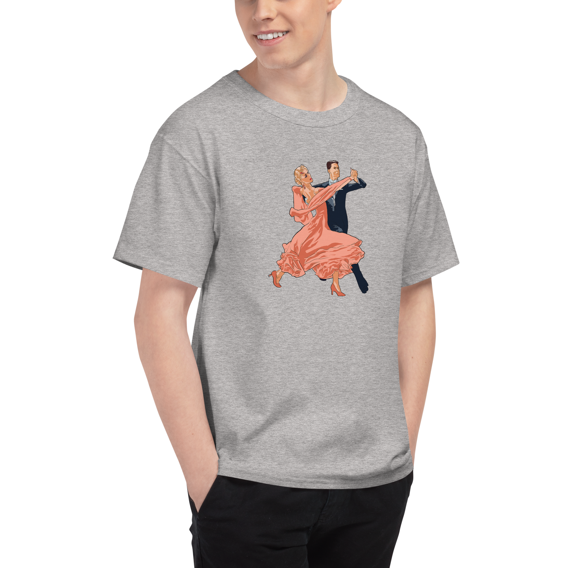 Prominade Tango Orange Dress - Men's Champion T-Shirt