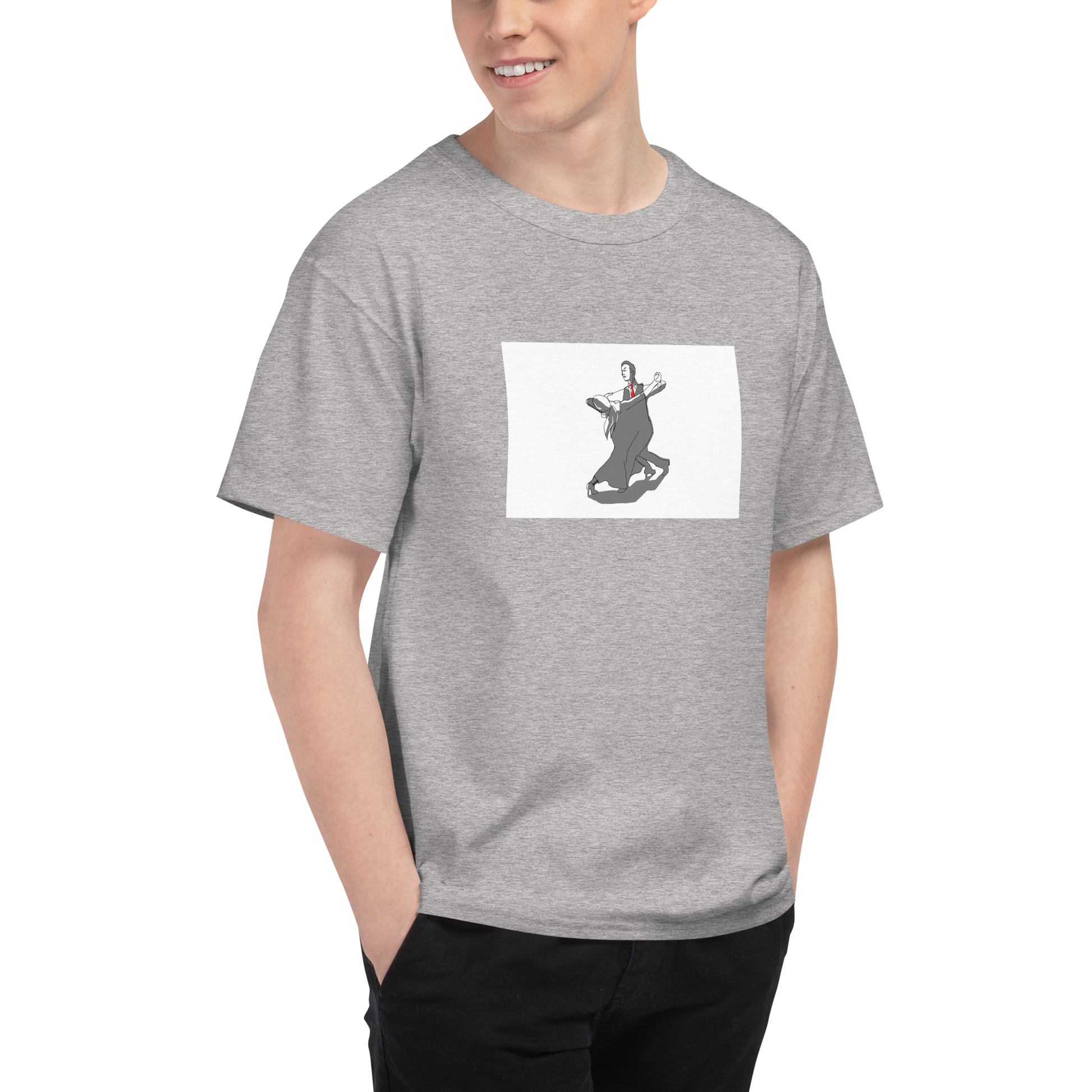 Simple Contra Check T-Shirt - Men's Champion T-Shirt