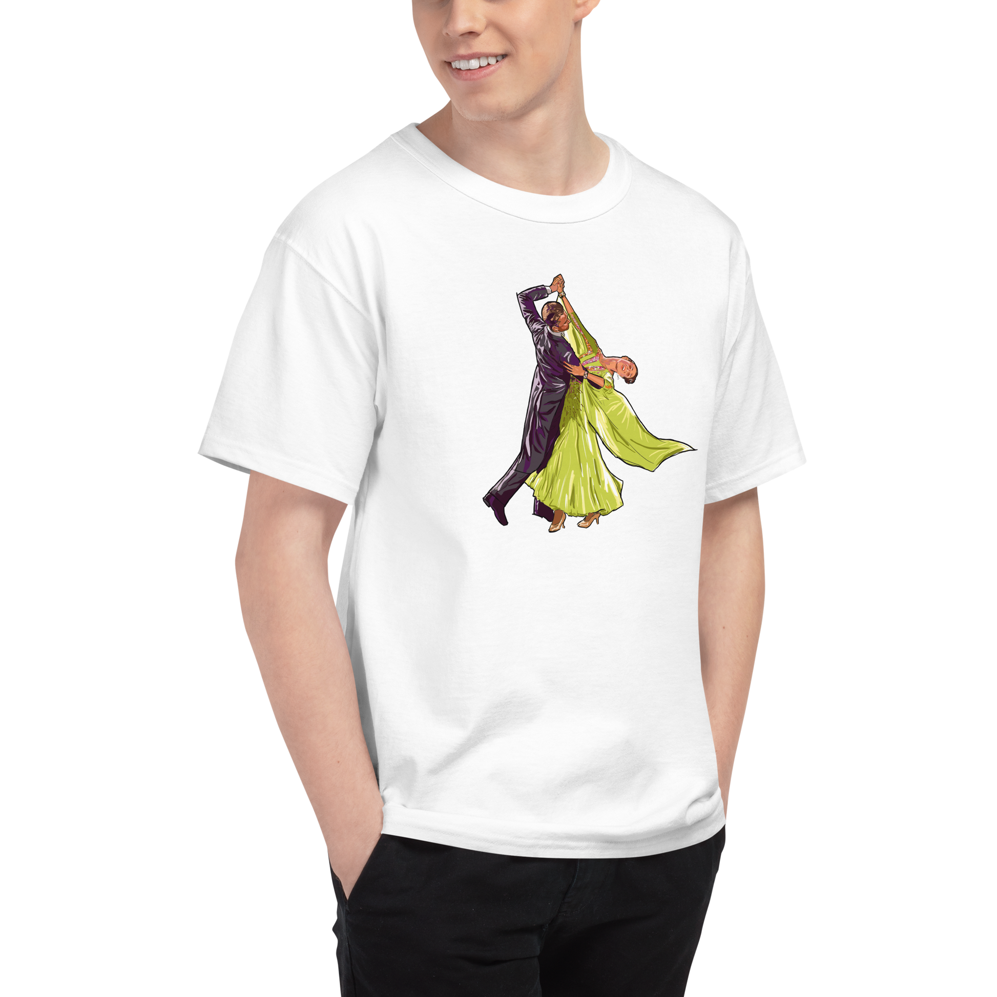 Reverse wave (green dress) Men's Champion T-Shirt