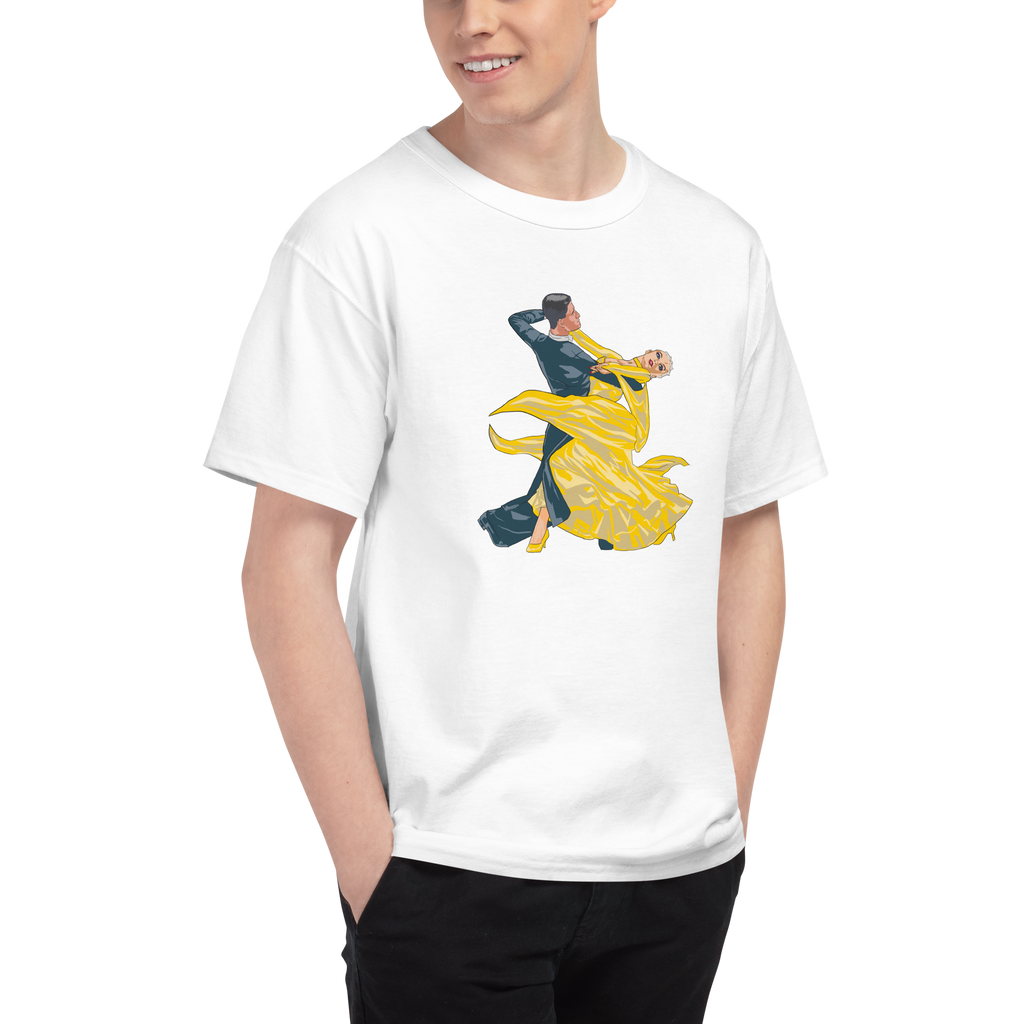 Yellow Contracheck - Men's Champion T-Shirt