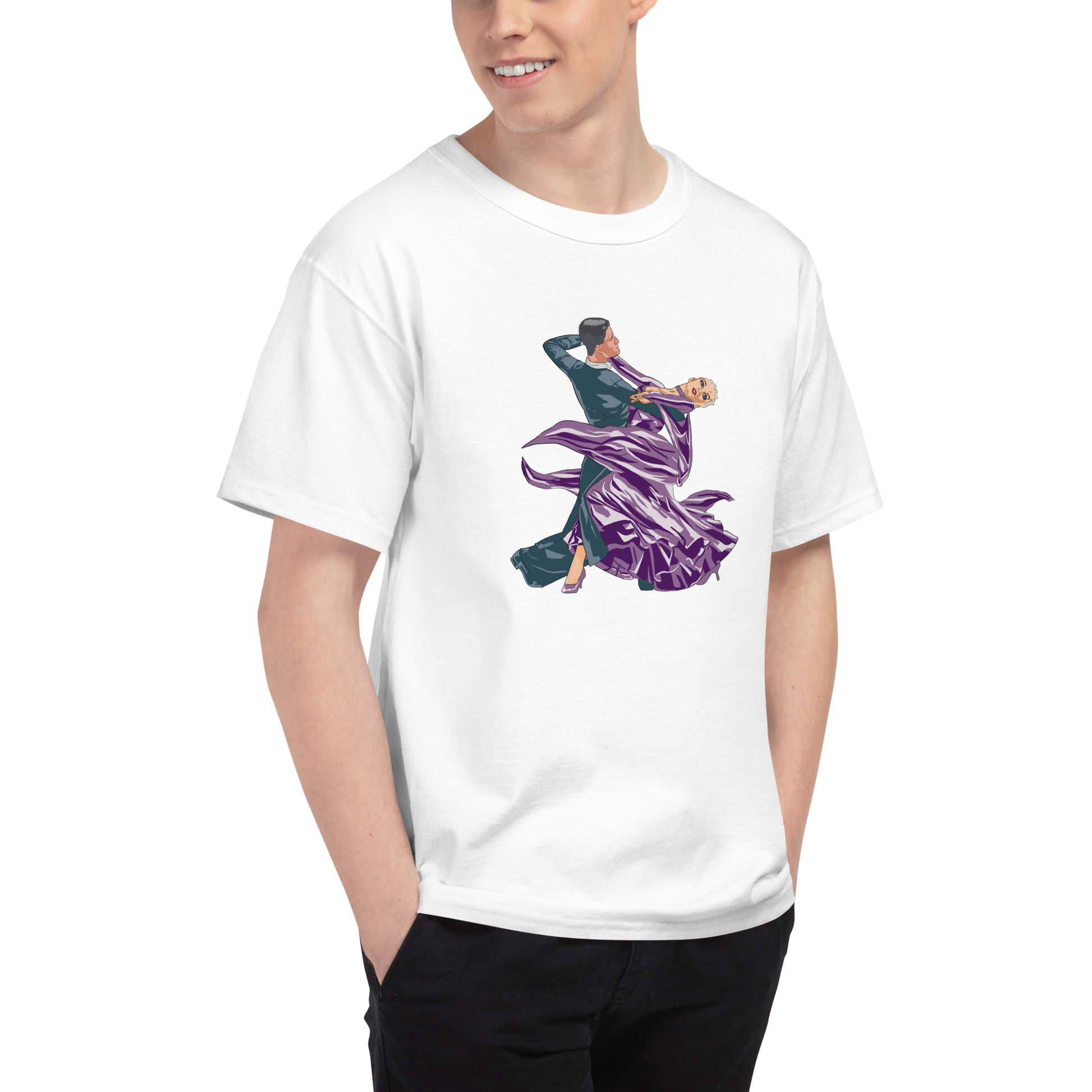 Violet Contracheck - Men's Champion T-Shirt
