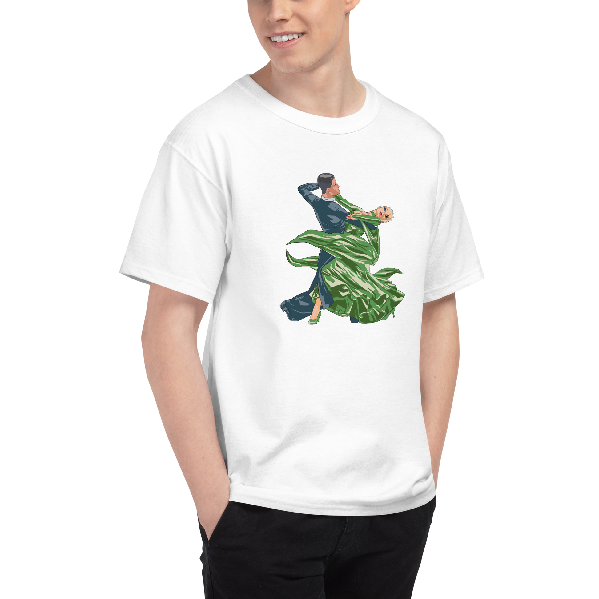 Green Contracheck - Men's Champion T-Shirt
