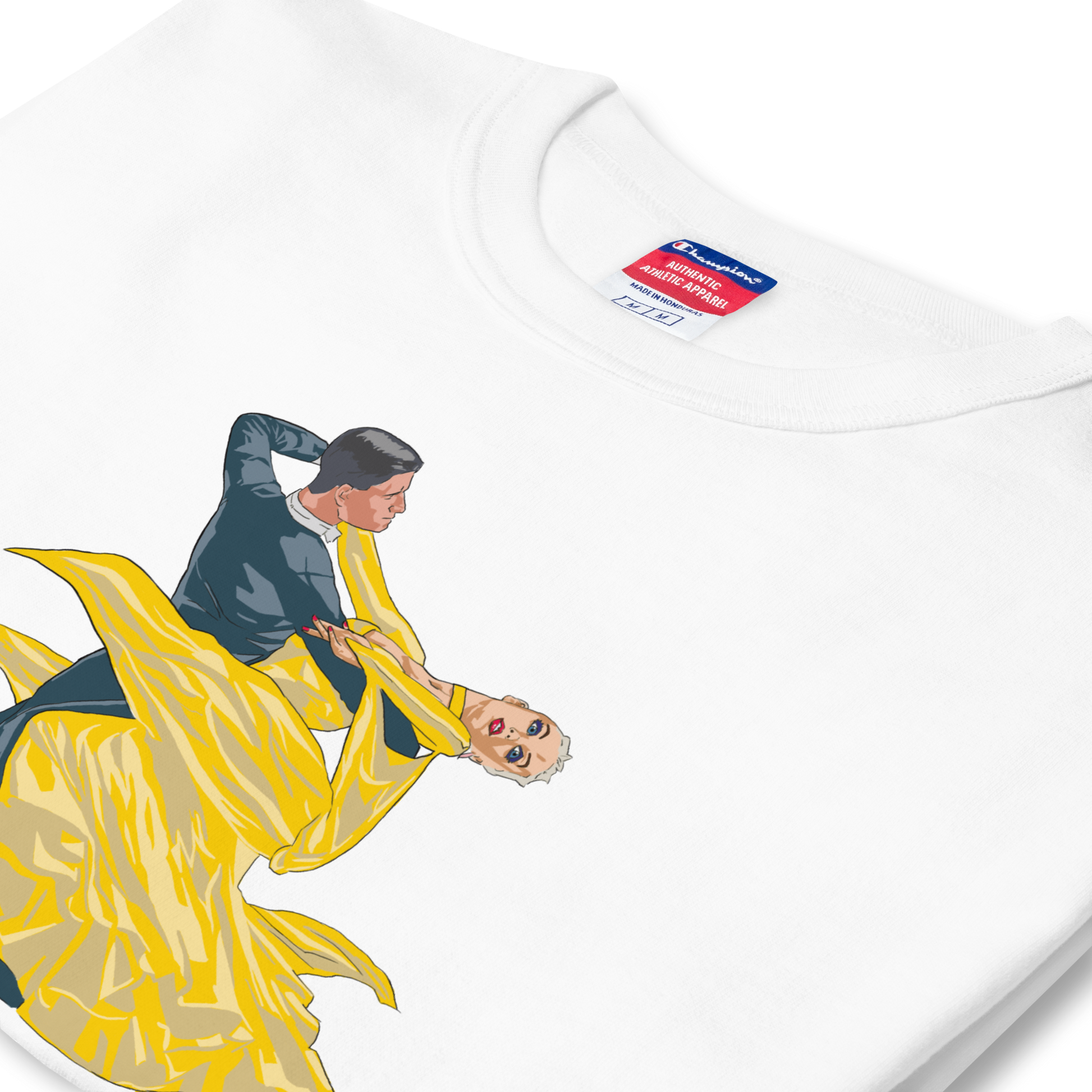 Yellow Contracheck - Men's Champion T-Shirt