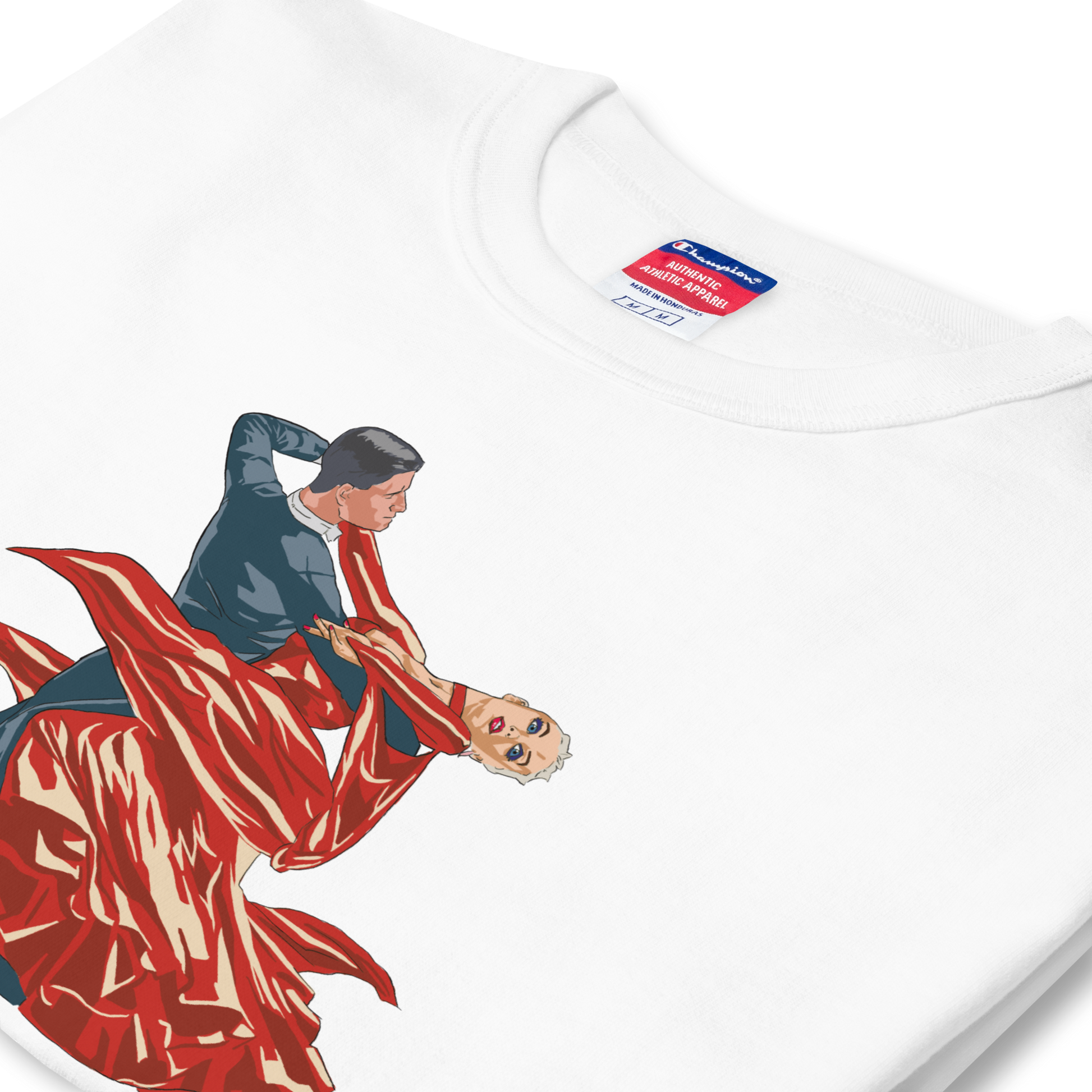 Red Contracheck - Men's Champion T-Shirt