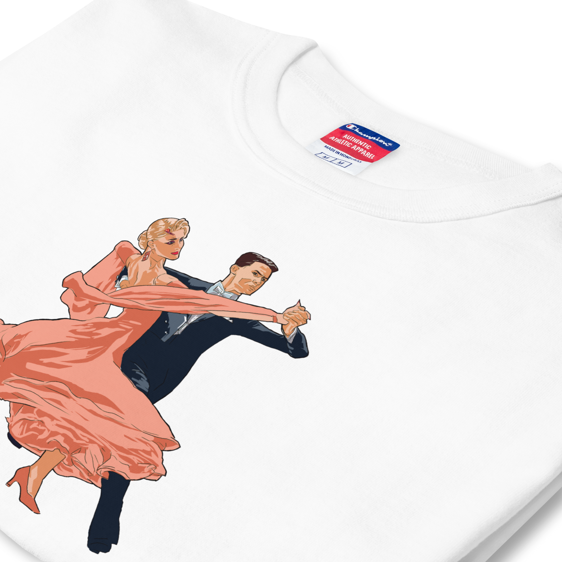 Prominade Tango Orange Dress - Men's Champion T-Shirt