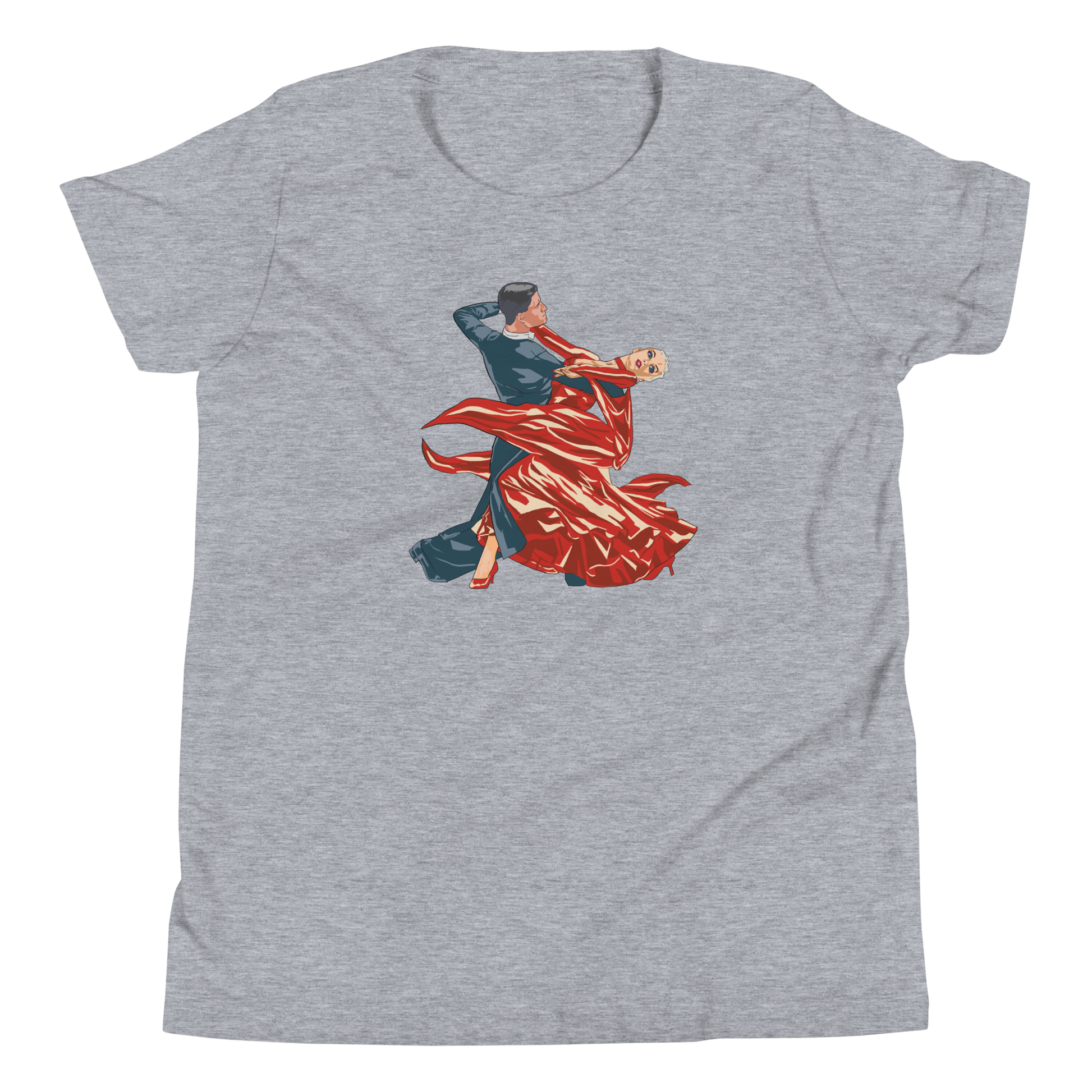 Red Contracheck - Youth Short Sleeve T-Shirt