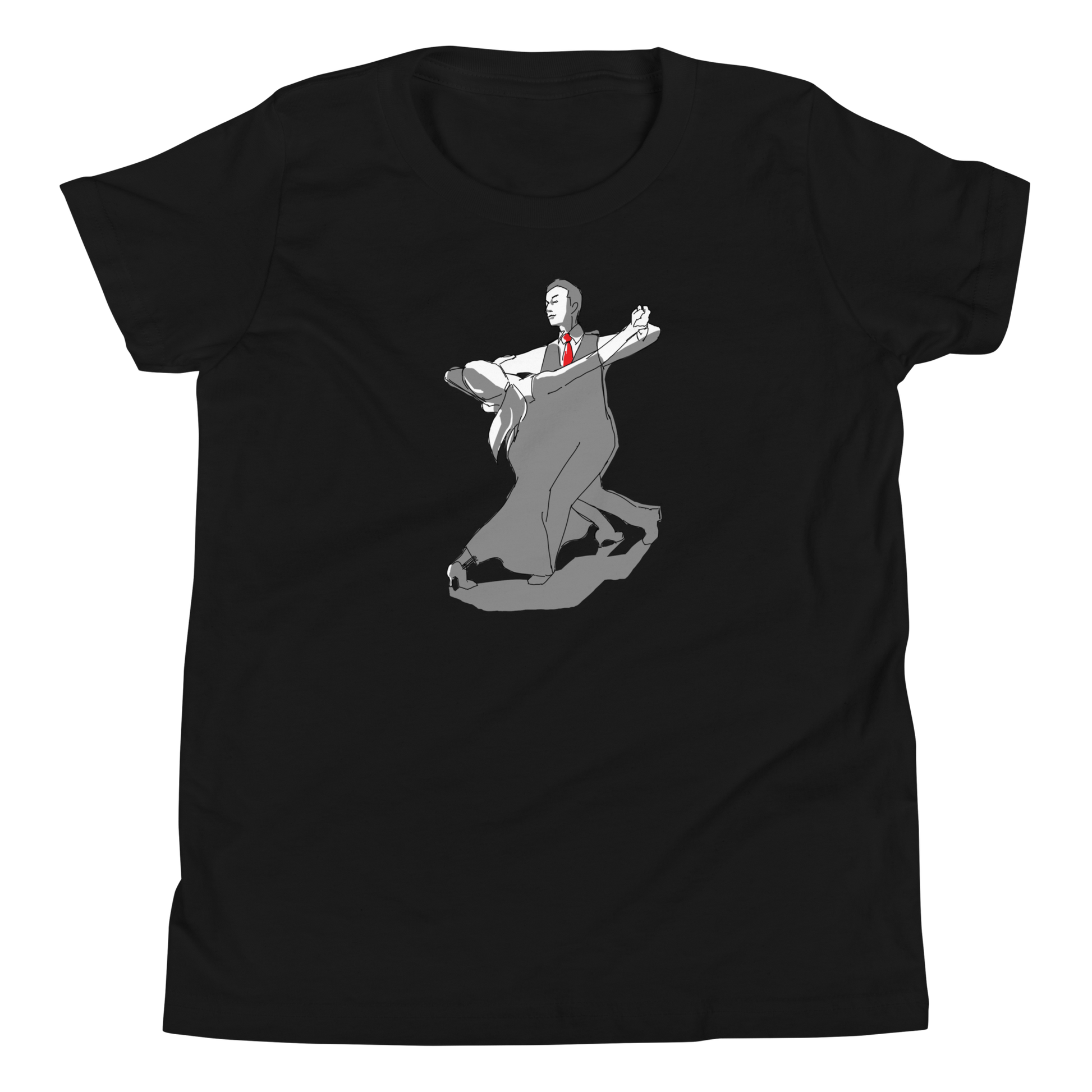 Contra Check grey - Youth Short Sleeve T-Shirt