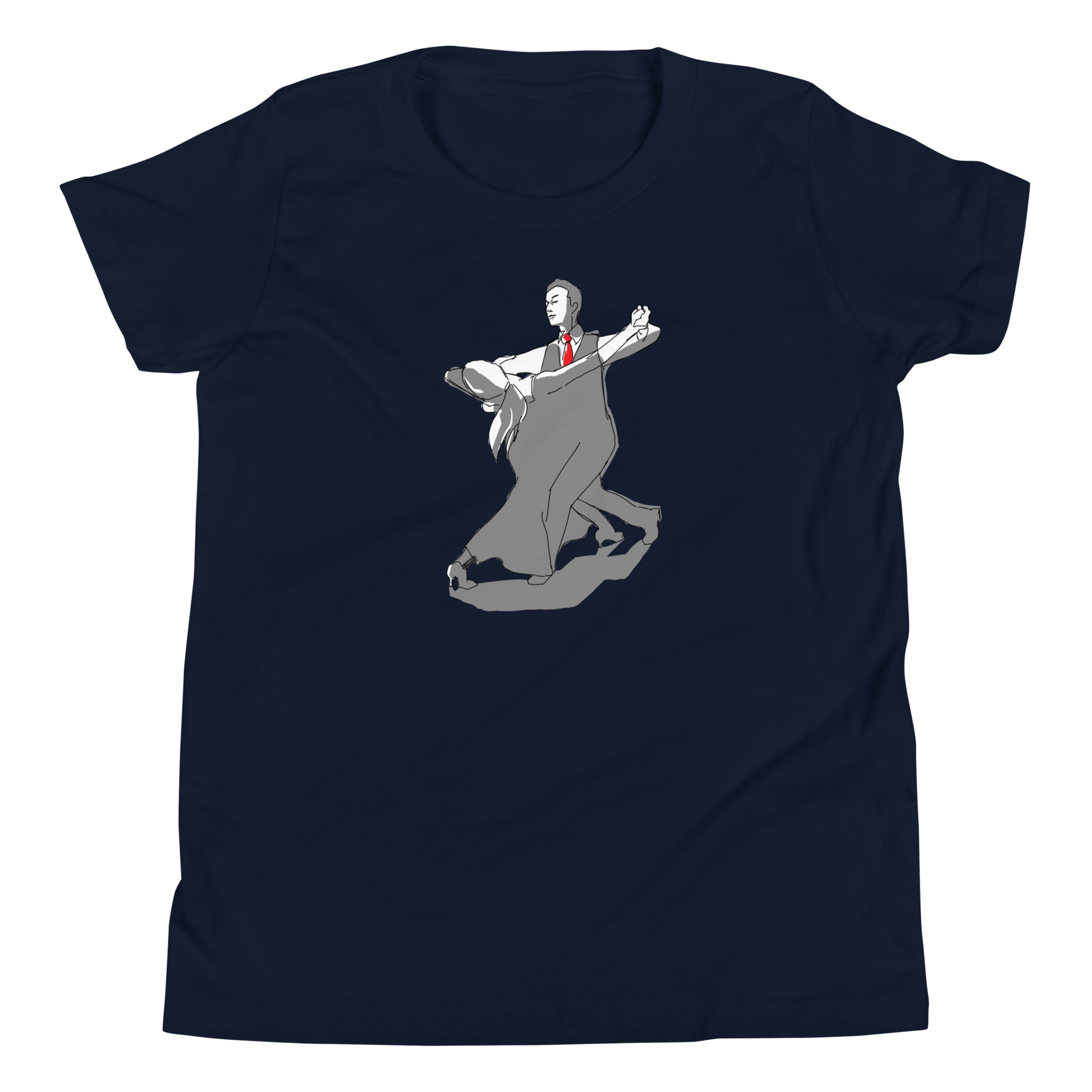 Contra Check grey - Youth Short Sleeve T-Shirt