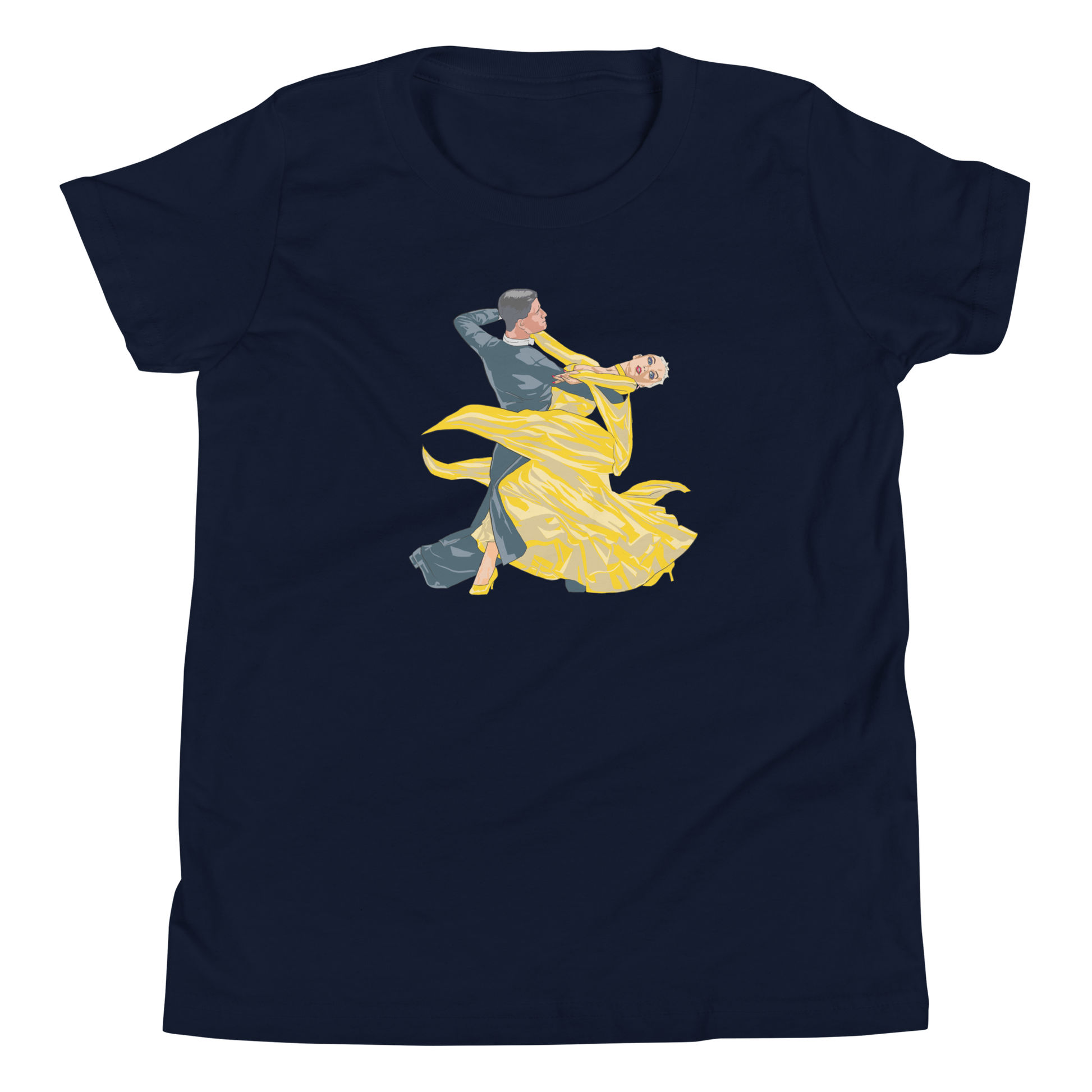 Yellow Contracheck - Youth Short Sleeve T-Shirt