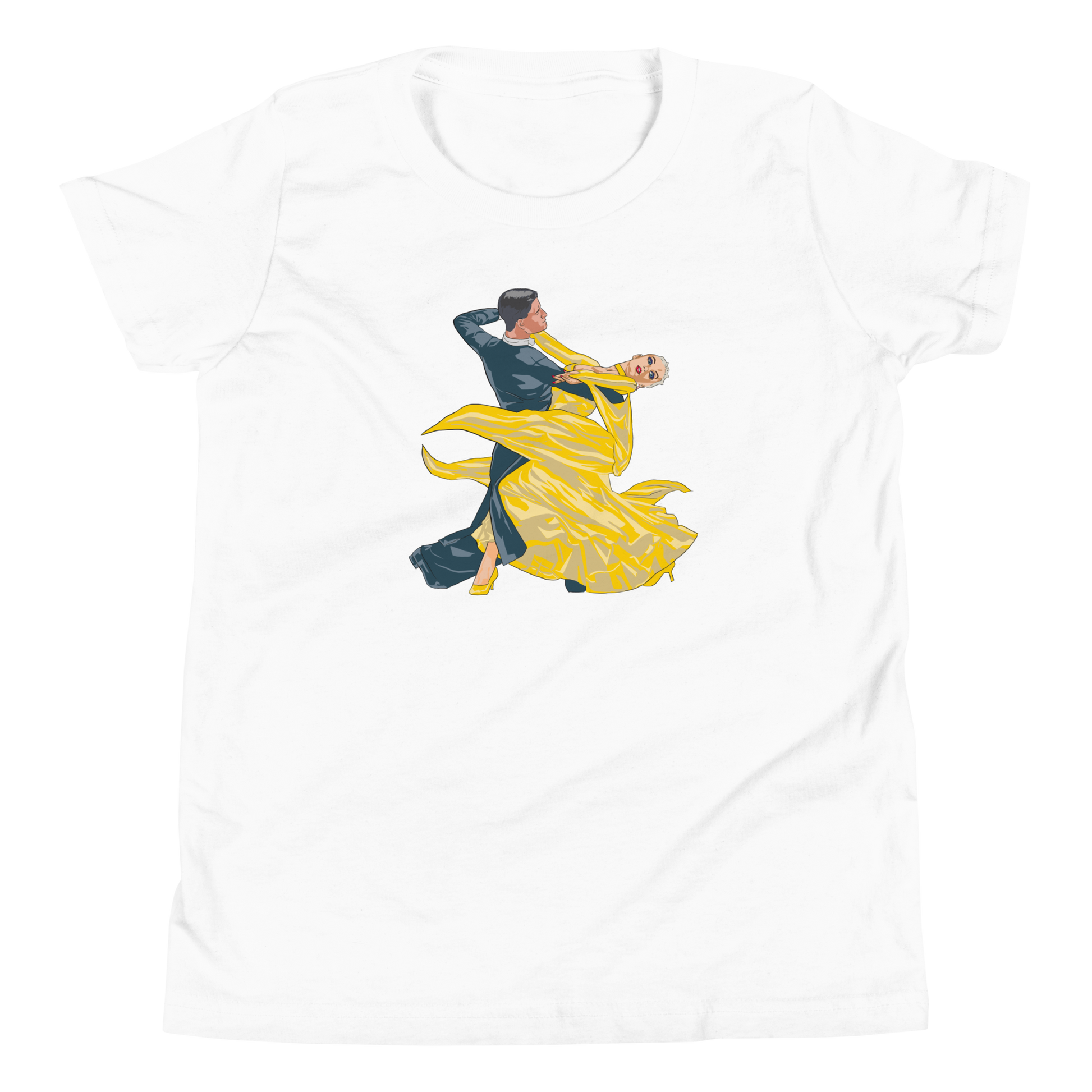 Yellow Contracheck - Youth Short Sleeve T-Shirt