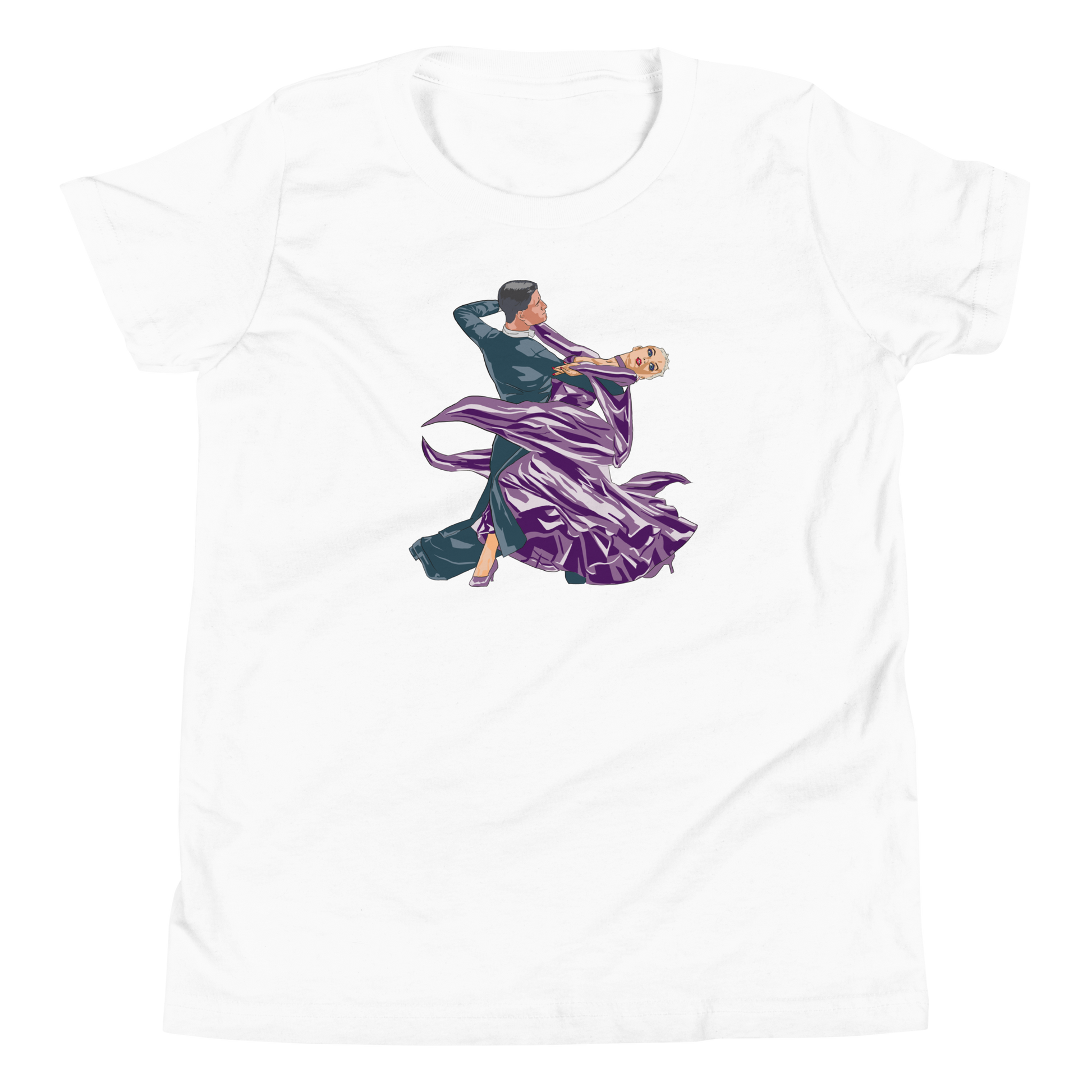 Violet Contracheck - Youth Short Sleeve T-Shirt