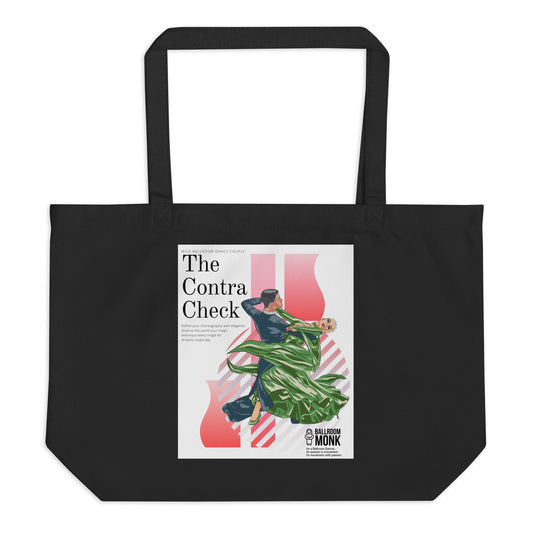 Green Contracheck - Large organic tote bag