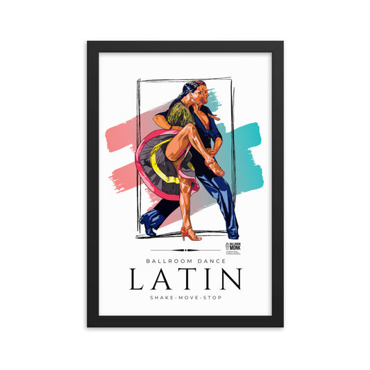 Latin Couple - Premium Luster Photo Paper Framed Poster 12″×18″(in)